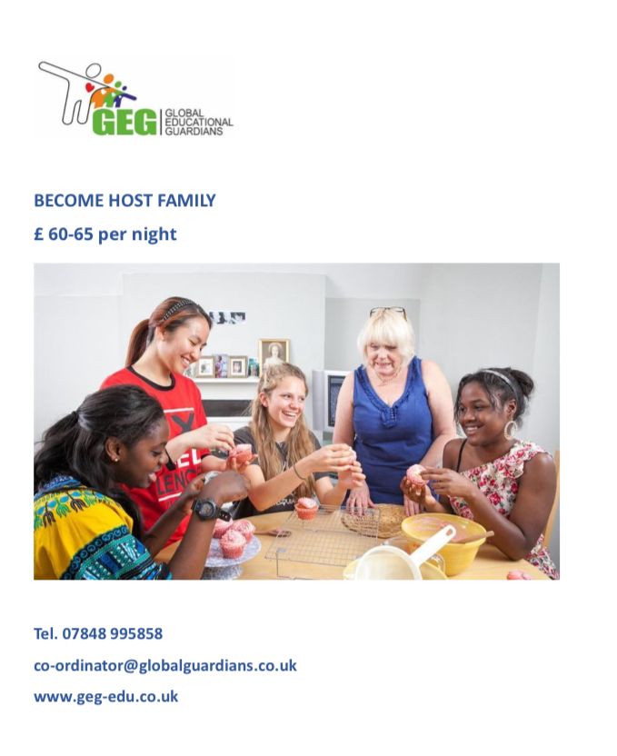 image for Host Families Needed within approx. 45 minutes of Wellington College, RG45 7PU  