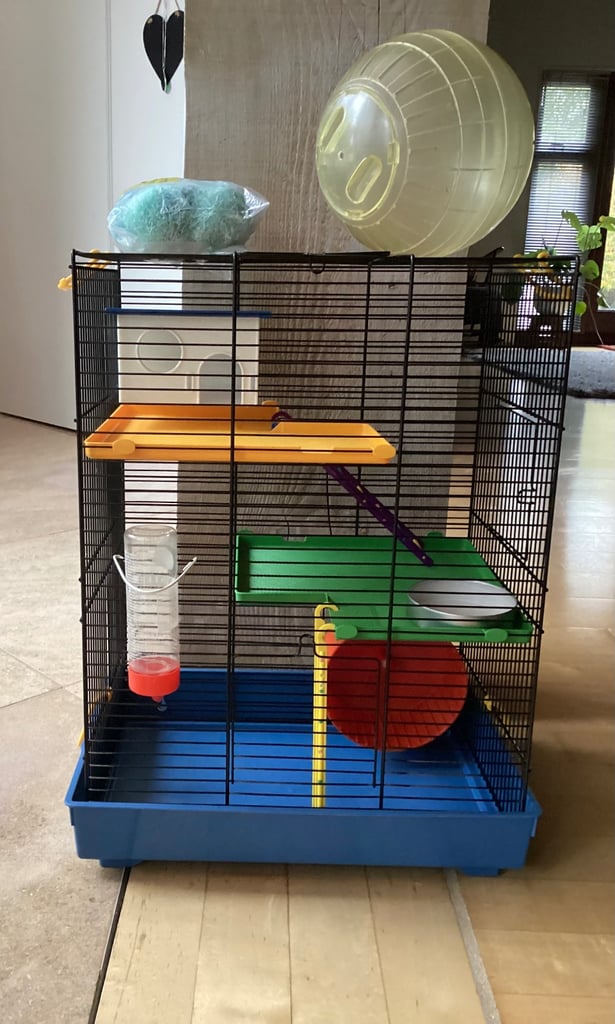 Colourful Hamster/Gerbil Cage with Accessories