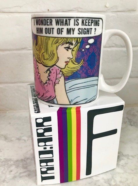image for POP ART MUG, NEW IN BOX, UNUSED, LICHTENSTEIN, CARTOON ART, LIMITED EDITION