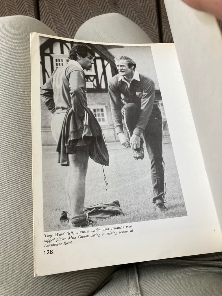Vintage book Irish rugby scrapbook 1982
