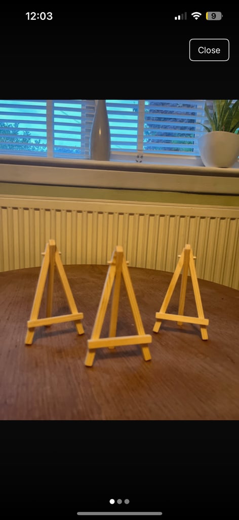 image for 6x Mini easels wedding sign stand/crafts 