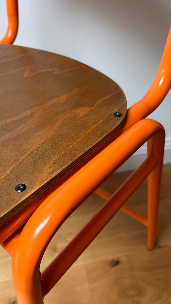 Pair of industrial style bar stools