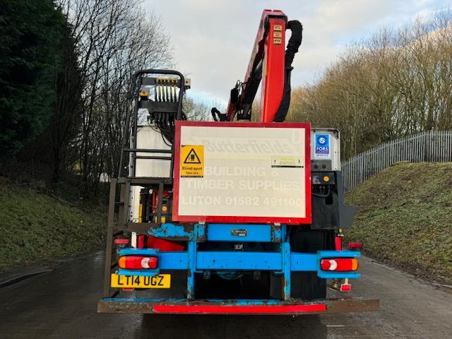 2014 14 DAF LF 250 Euro 6 18ft6 drop side Palfinger PK11001 crane & block grab 