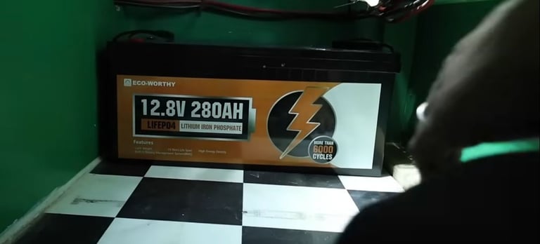 12V 280Ah LiFePO4 Leisure Battery (unused)