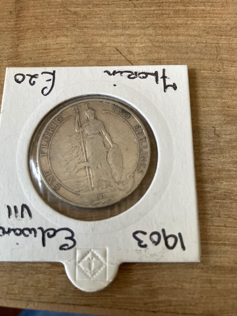 image for 1903 Edward silver florin coin