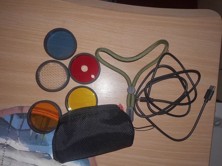 Polaroid Now+ Instant Camera forest green  (all acessories + box + 5 shots of film remaining)