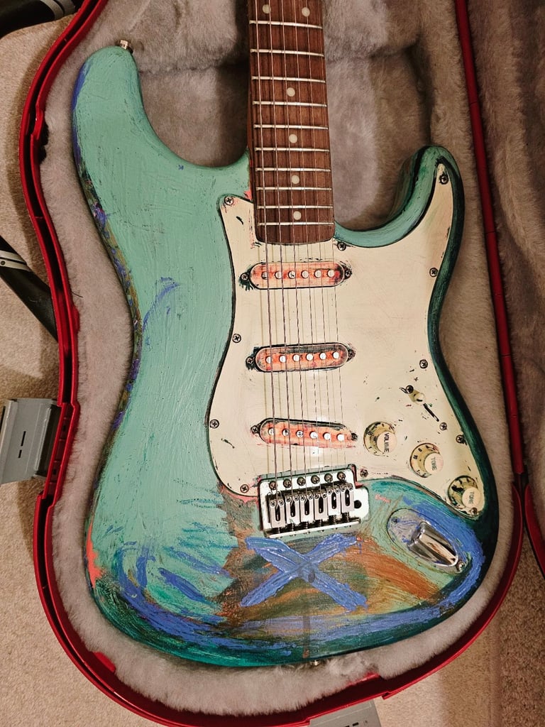 Relic 60s Stratocaster partsocaster (not Fender) style guitar for sale.  