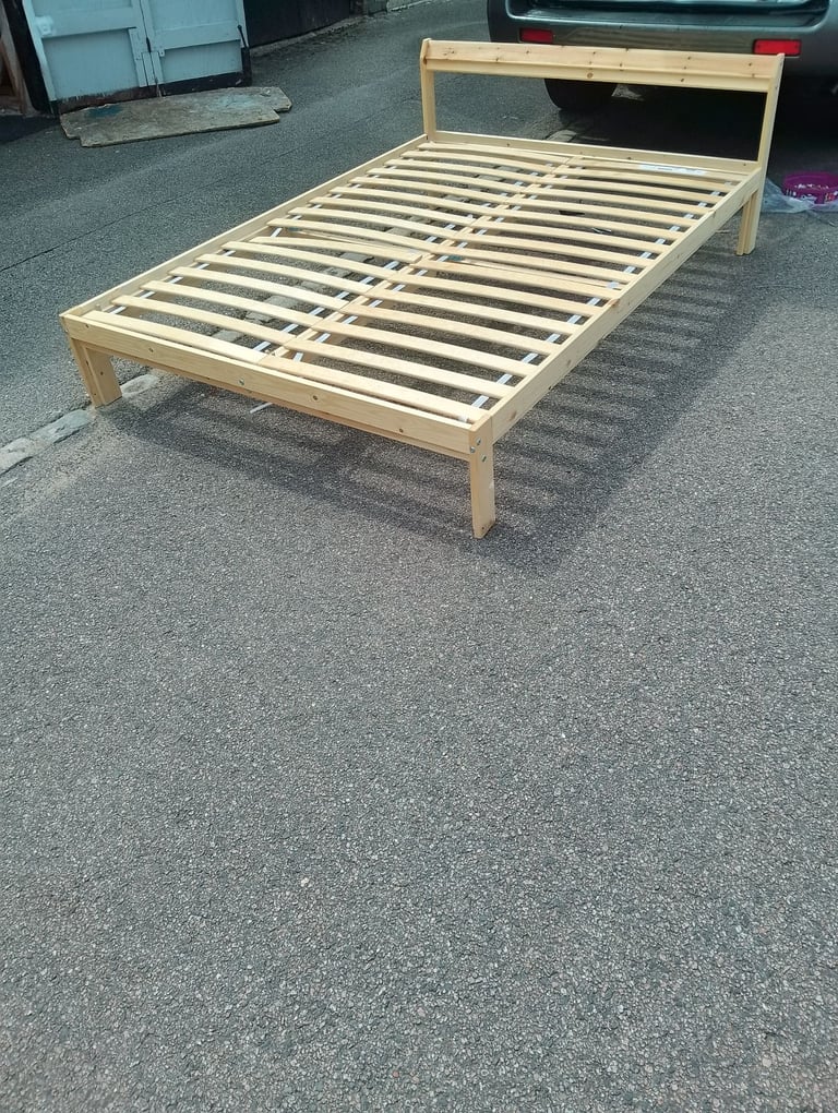 Brand new solid wood double bed 