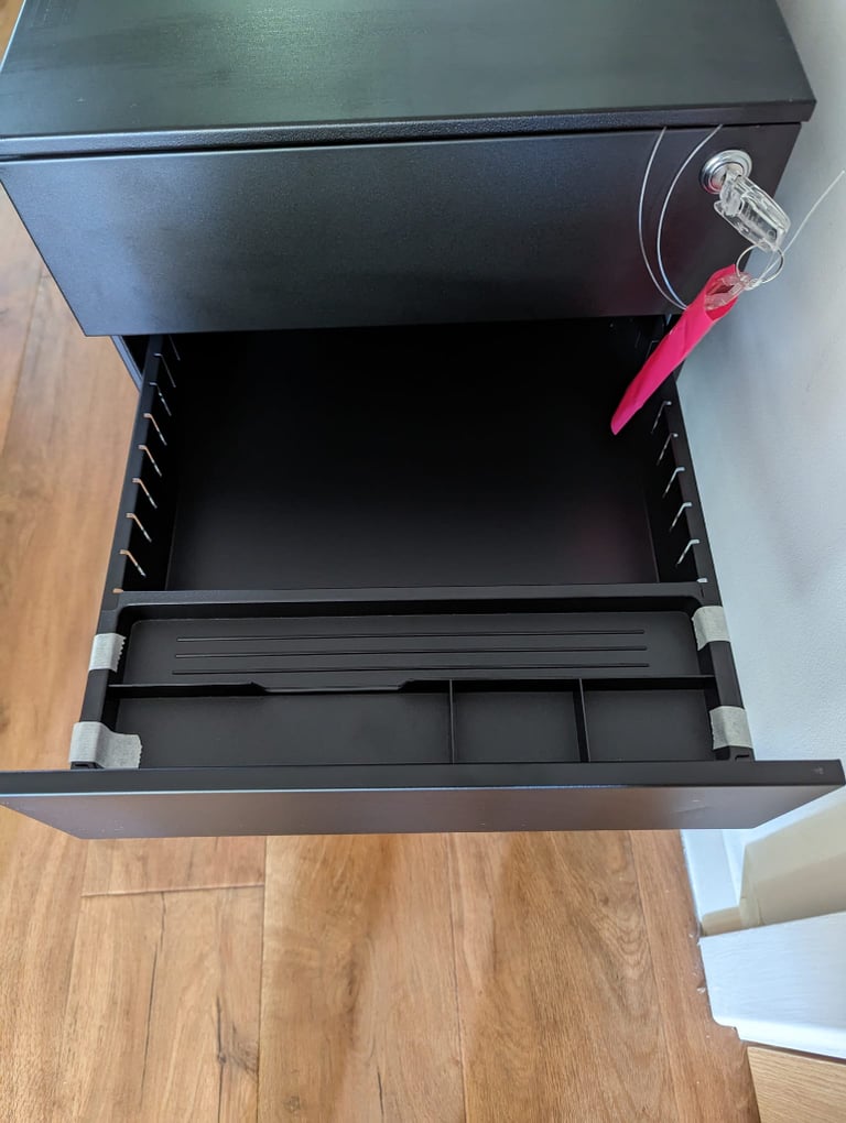 Brand New Black office pedestal drawers (with slight damage)