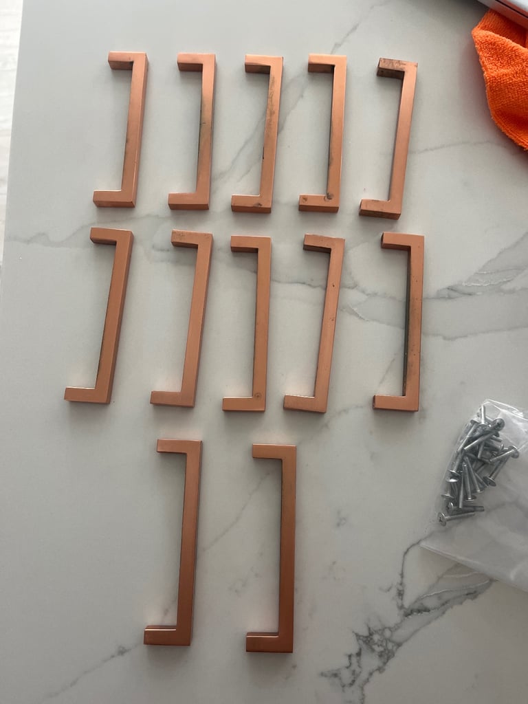 image for Magnet Kitchen Cupboard Handles – Brushed Copper Finish x12 