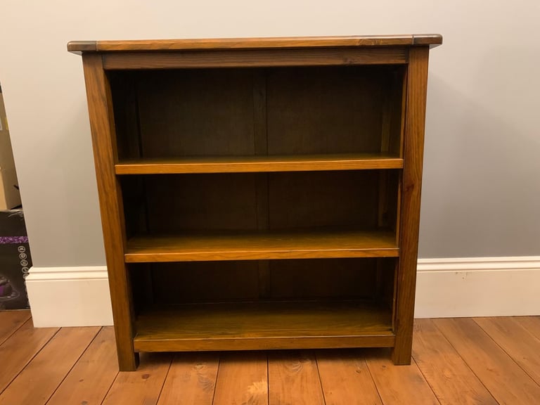Low 3-Shelf Wooden Bookcases – excellent condition