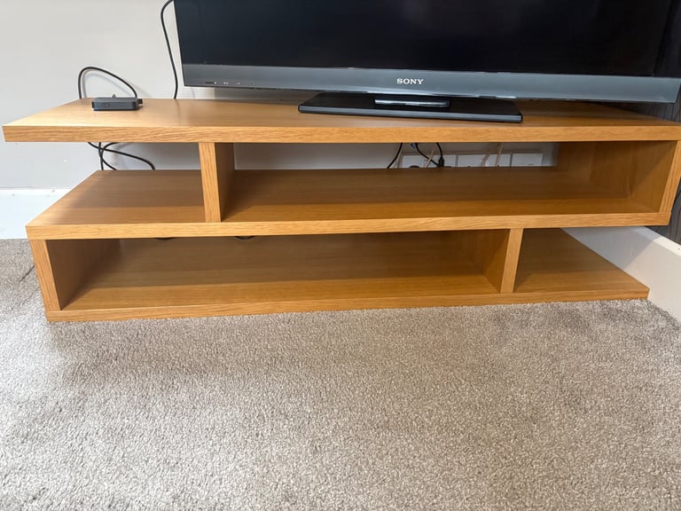 John Lewis Oak living room furniture set- tv unit, table and sideboard