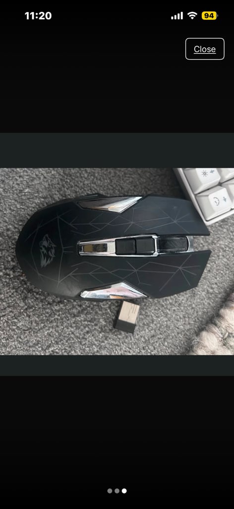 image for LED 2.4g wireless gaming mouse used for PS5