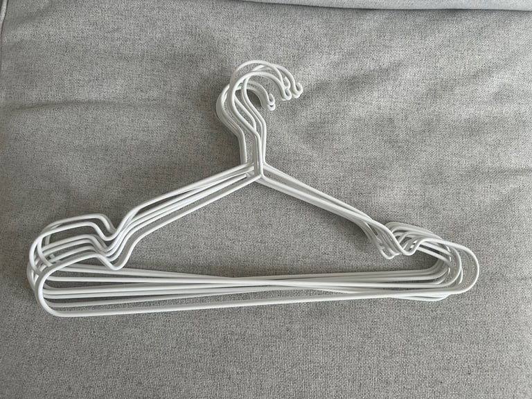 image for White Hangers for Clothes