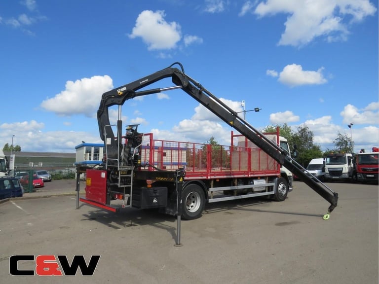 2014 (64) DAF FA LF 250 4x2 18 Ton Flatbed Crane - 219000kms