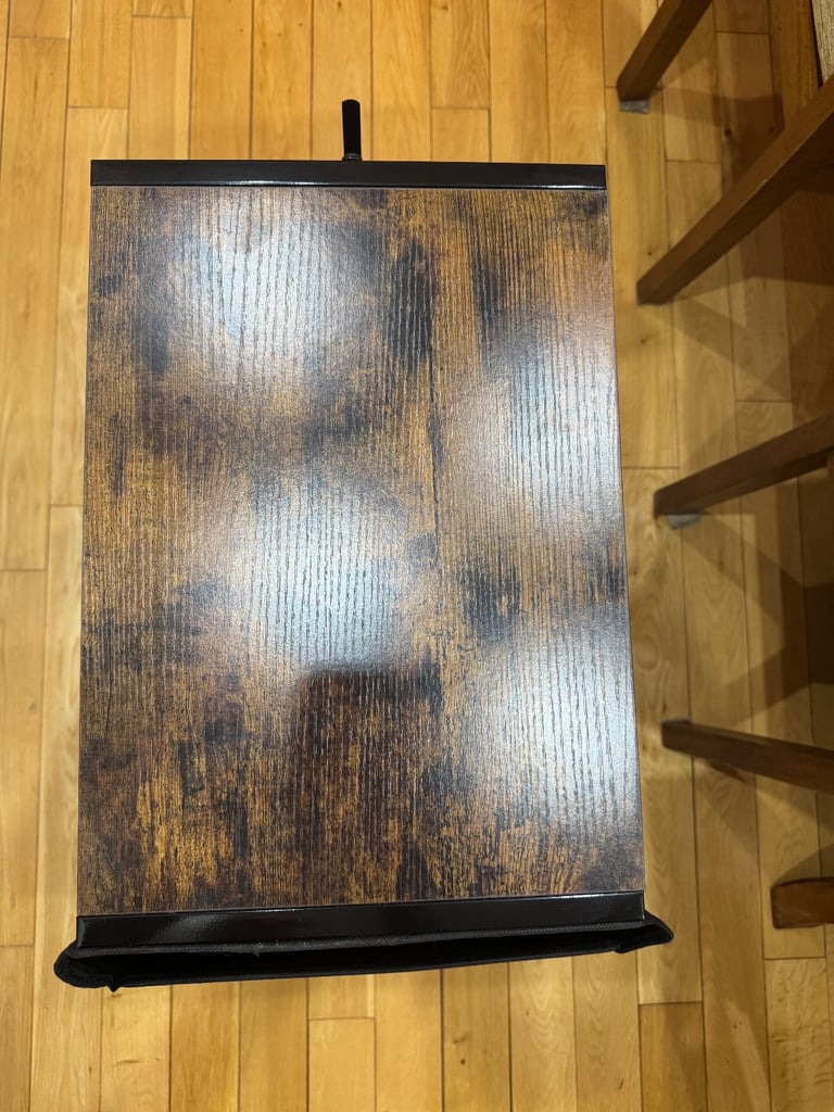 Vinyl Record Player Stand - Record Player Table with Storage Holds 80 Albums