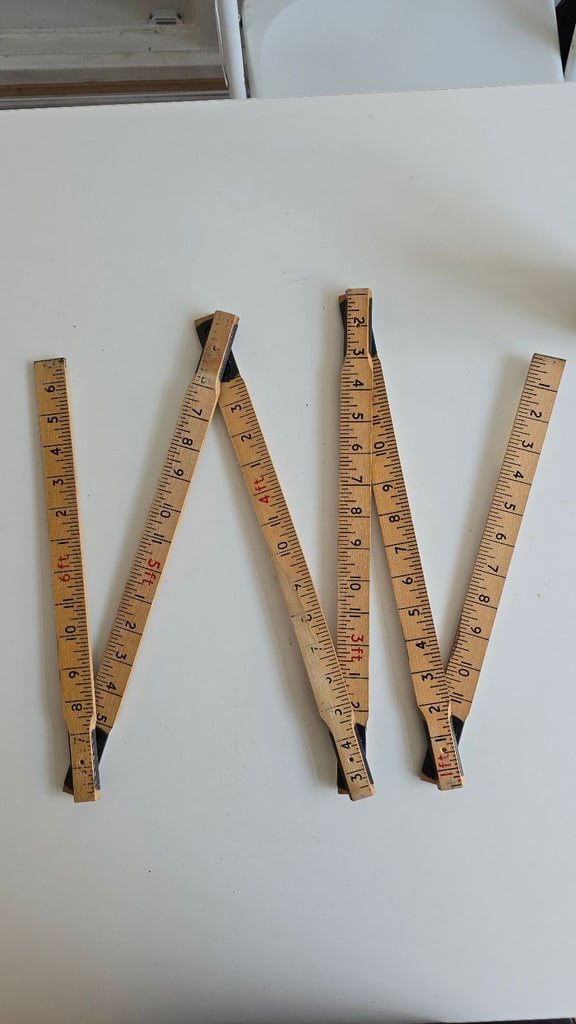 image for Vintage Rabone Chesterman No.1642 Yardstick Collapsible 6 Feet
