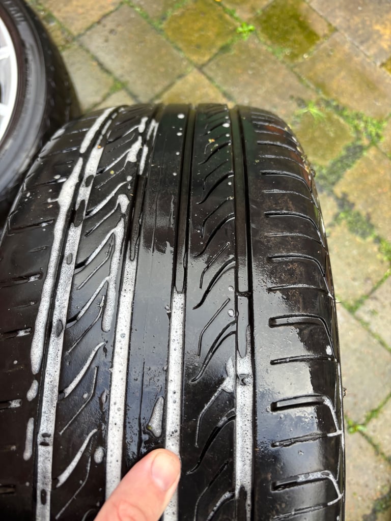 GENUINE BMW STAGGERED BBS 216m MOTORSPORT 320si ALLOY WHEELS.e90,e46,f20,f30