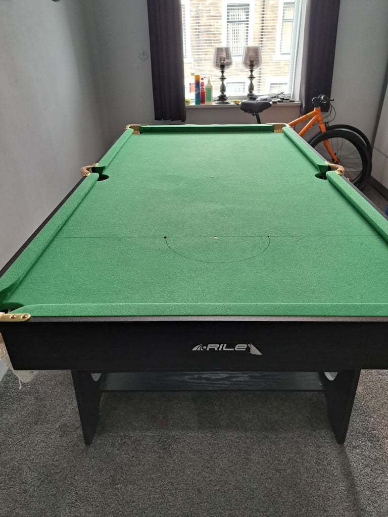 Riley snooker/ pool table folding legs/ top for table tennis. 