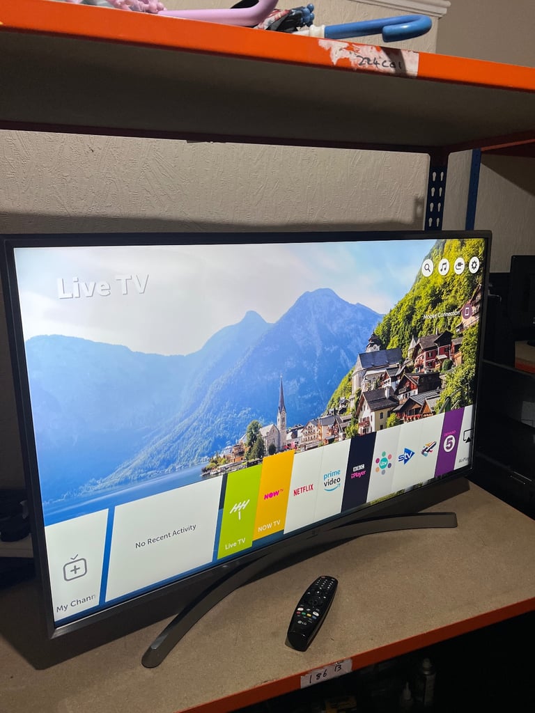 Lg 43 inch 4k uhd smart led tv with  base stand can deliver and set up 