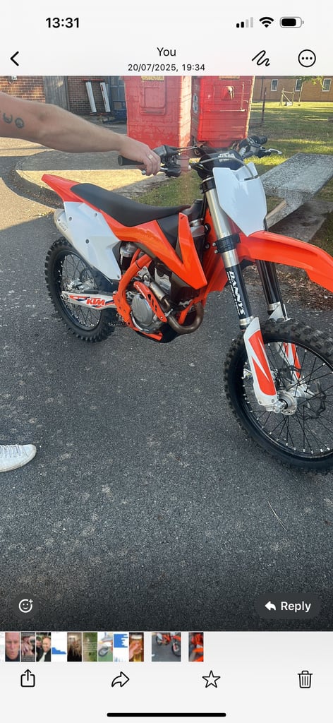 image for Mint KTM 250 SXF Engine Rebuild 12hrs ago!