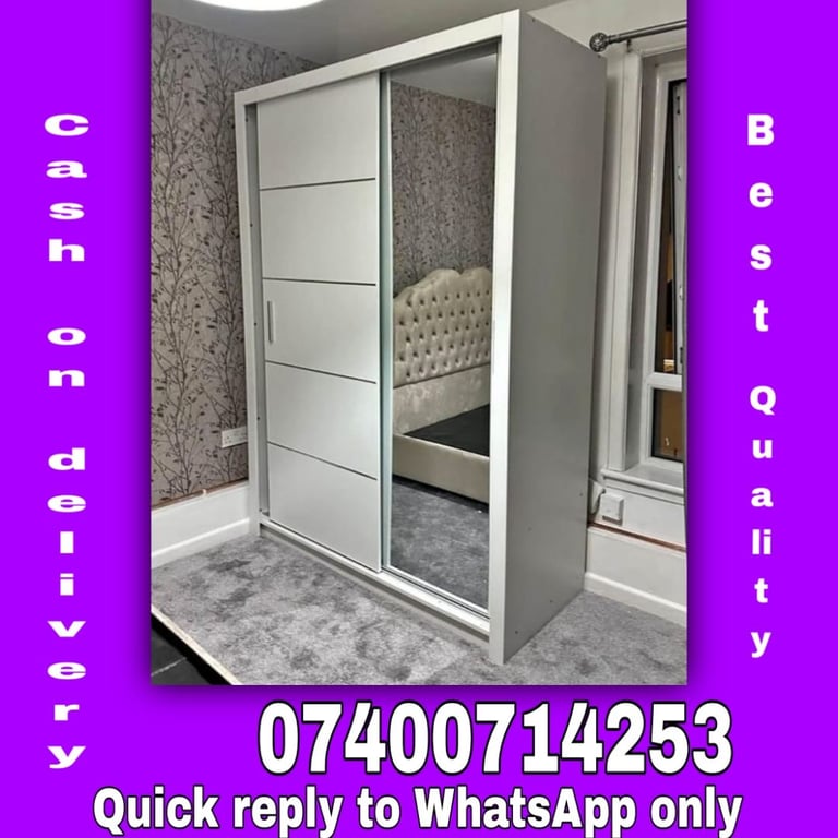 Sliding door Wardrobe For Sale With Cash on delivery