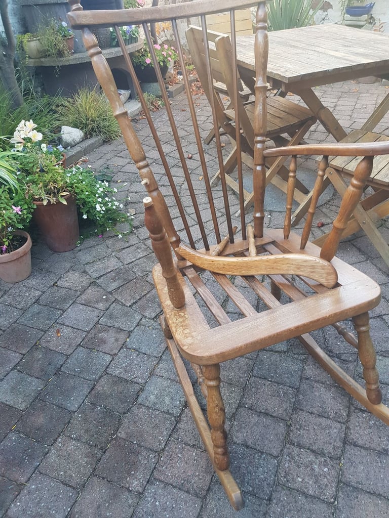 Rocking chair upcycle project 