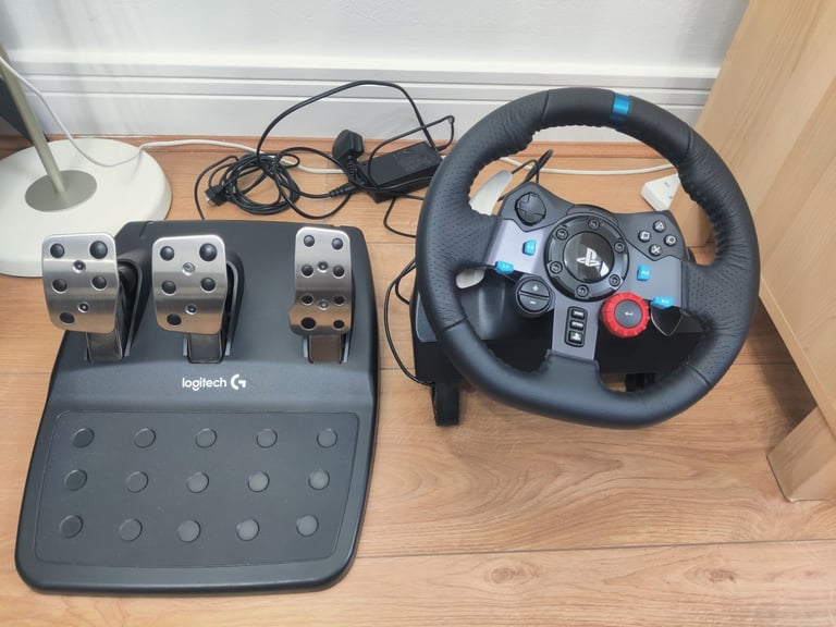 image for Logitech G G29 Driving Force Racing Wheel and Floor Pedals for PS5, PS4, PC, Mac