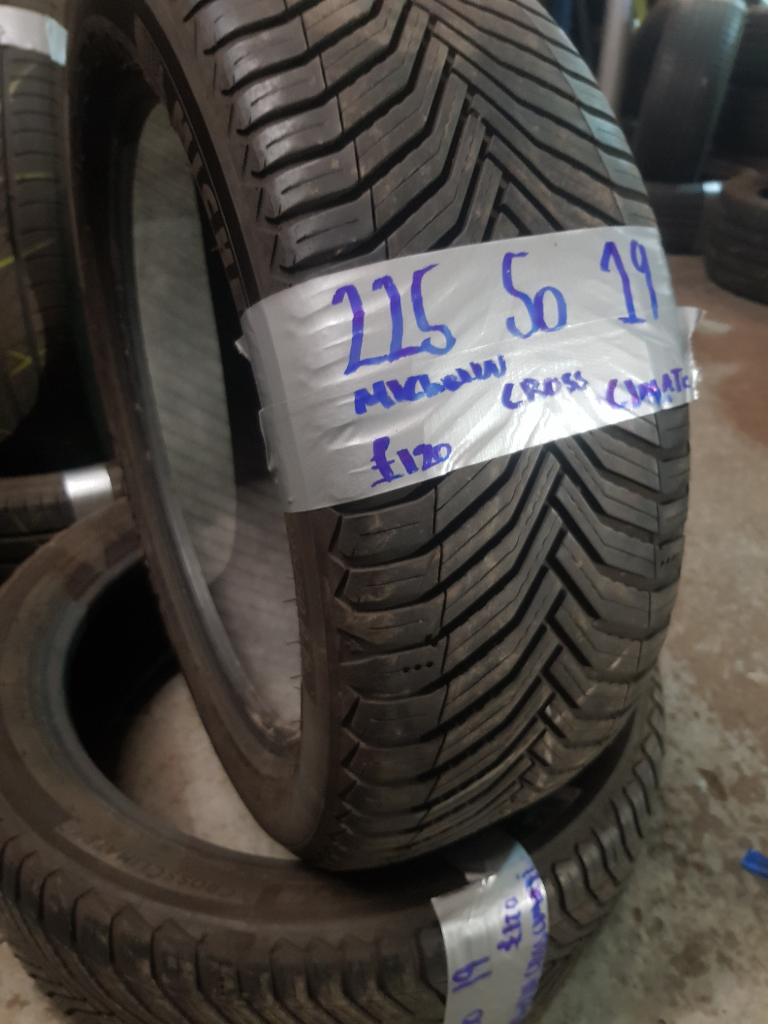 image for New 225 50 19 Michelin Cross Climate Tyres Matching pair ONLY £120fitted & balanced open 7 days