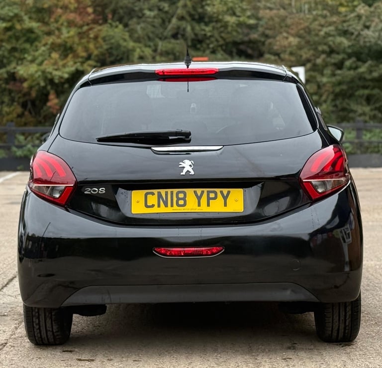 2018 Peugeot 208 1.2 PureTech Black Edition Euro 6 3dr Petrol