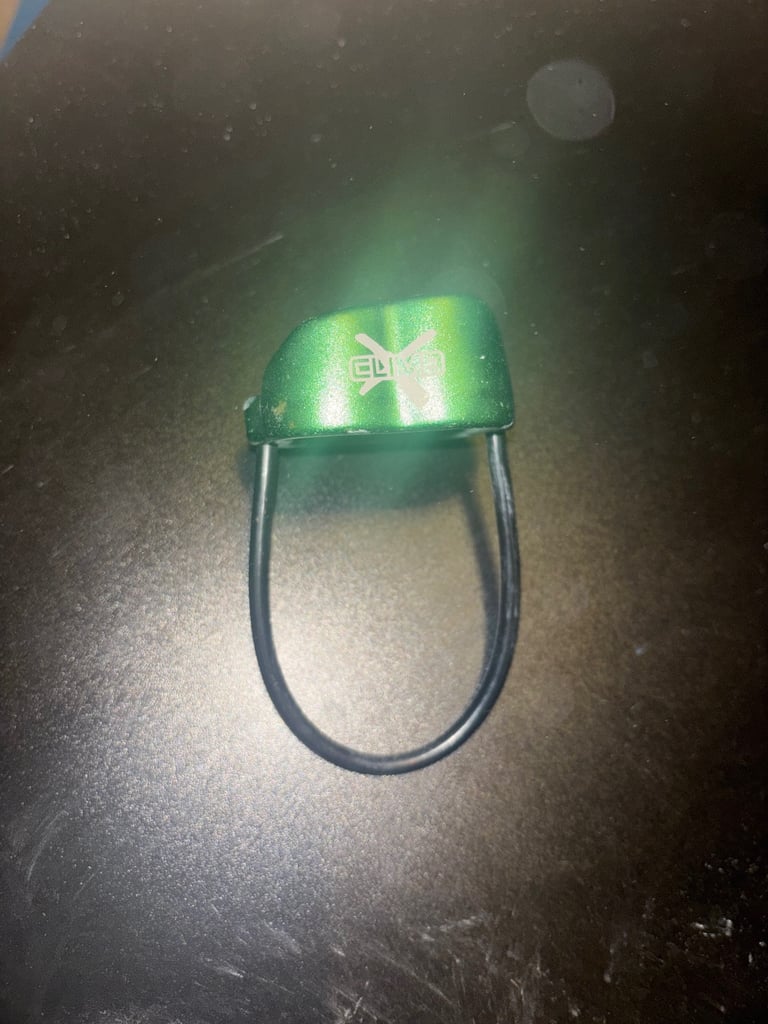 Climbing shoes, harness chalk etc.