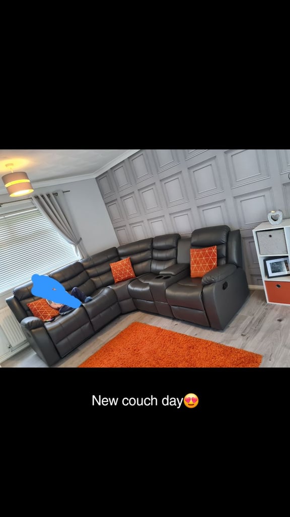 image for Grey corner couch