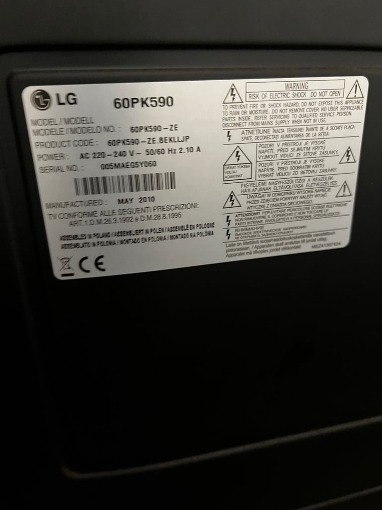 LG 60PK590