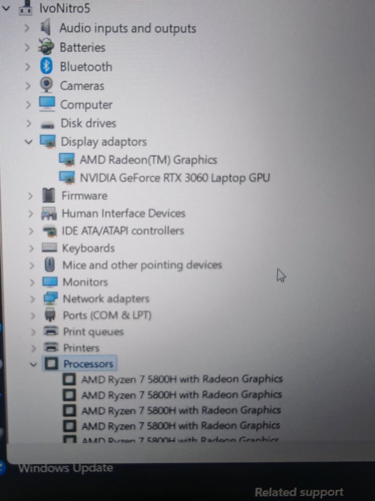 Gaming Laptop - Acer Nitro 5 15.6"  AMD Ryzen 7, 16GB RAM, 1TB SSD, RTX 3060