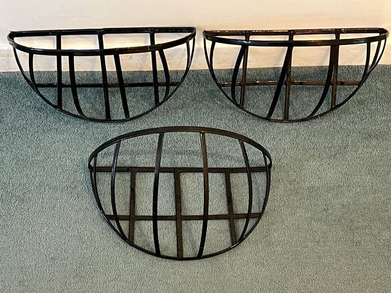 image for 3 unused flower display wall baskets, £6 for all 3