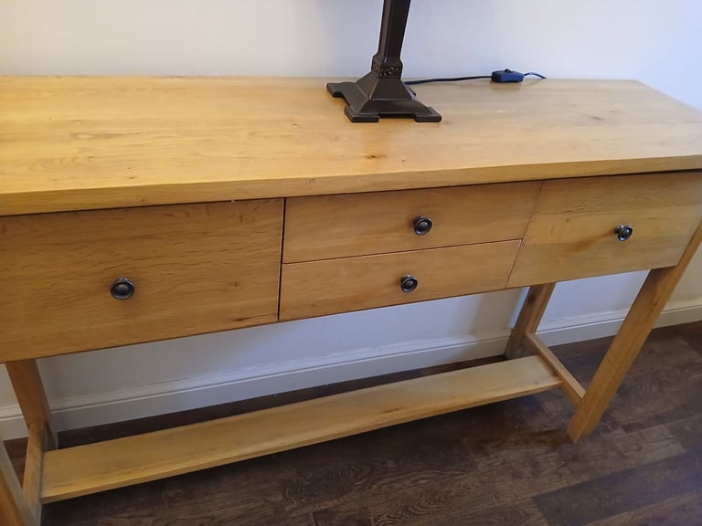 Oak Console Table