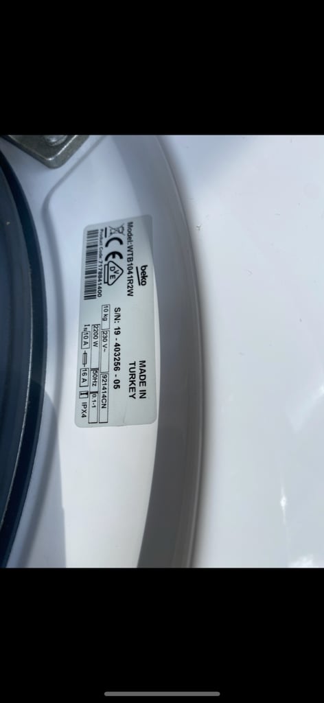 Beko washing machine 10kg #77