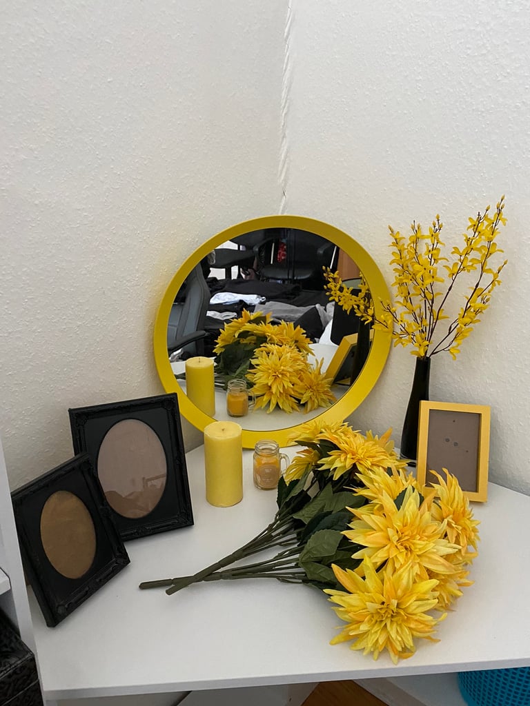 Yellow bundle of items 