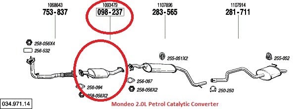 Cat converter For Mondeo mk3 petrol