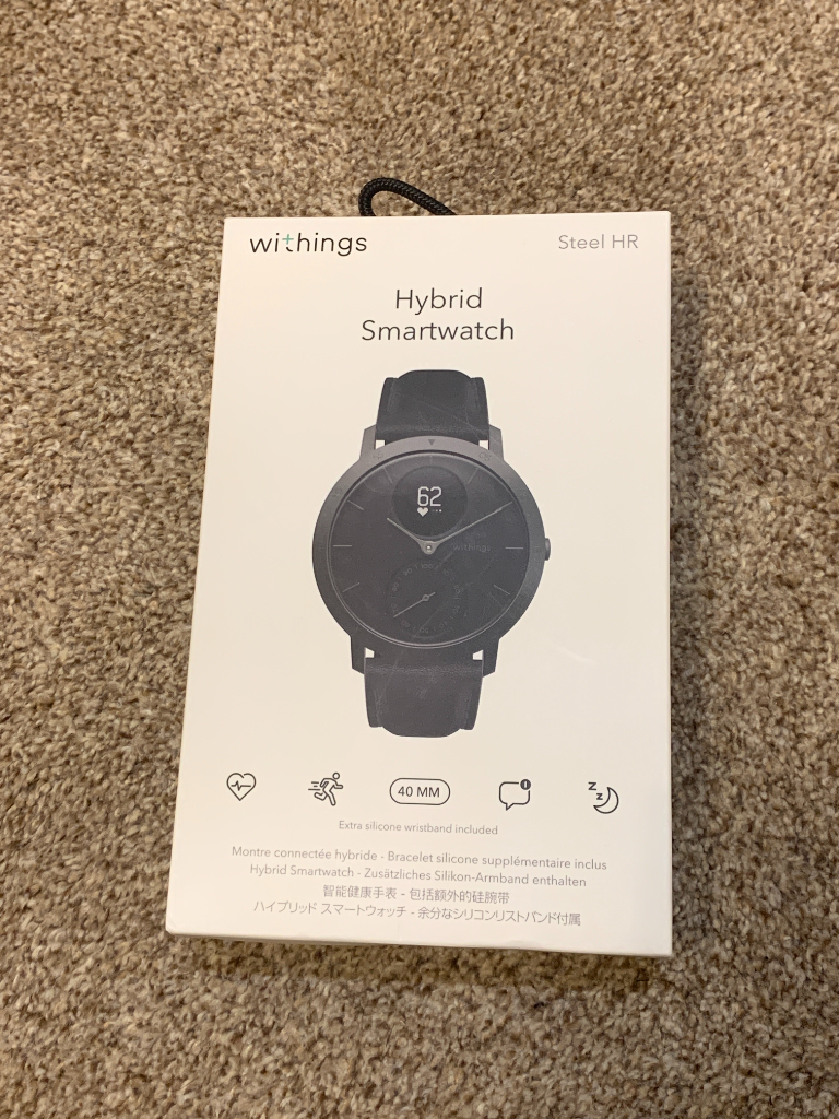 Montre connectée hybride Withings Steel HR - 40 mm
