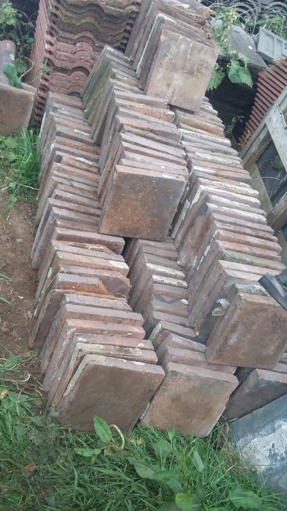 Bangor Blue Slates granite step scill roof ridge floor tiles chimney pot's 