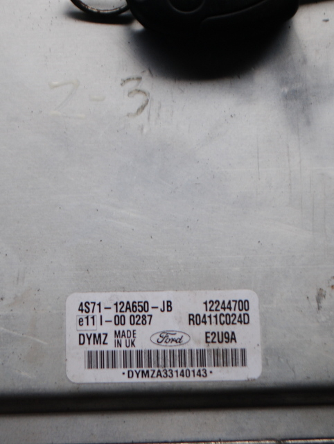 2006 FORD MONDEO MK3 2.0 TDCI ENGINE ECU KIT 4S71-12A650-JB 
