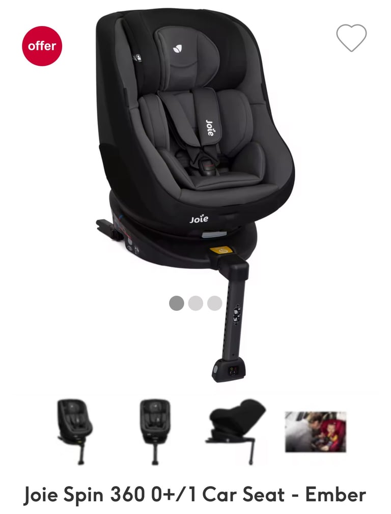 image for Joie Spin 360 0+/1 Car Seat with isofix 