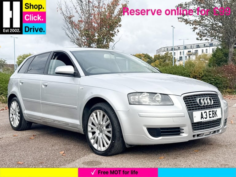 2008 Audi A3 1.8 TFSI SE Sportback 5dr Petrol S Tronic (179 g/km, 158 bhp) HATCHBACK Petrol Autom...