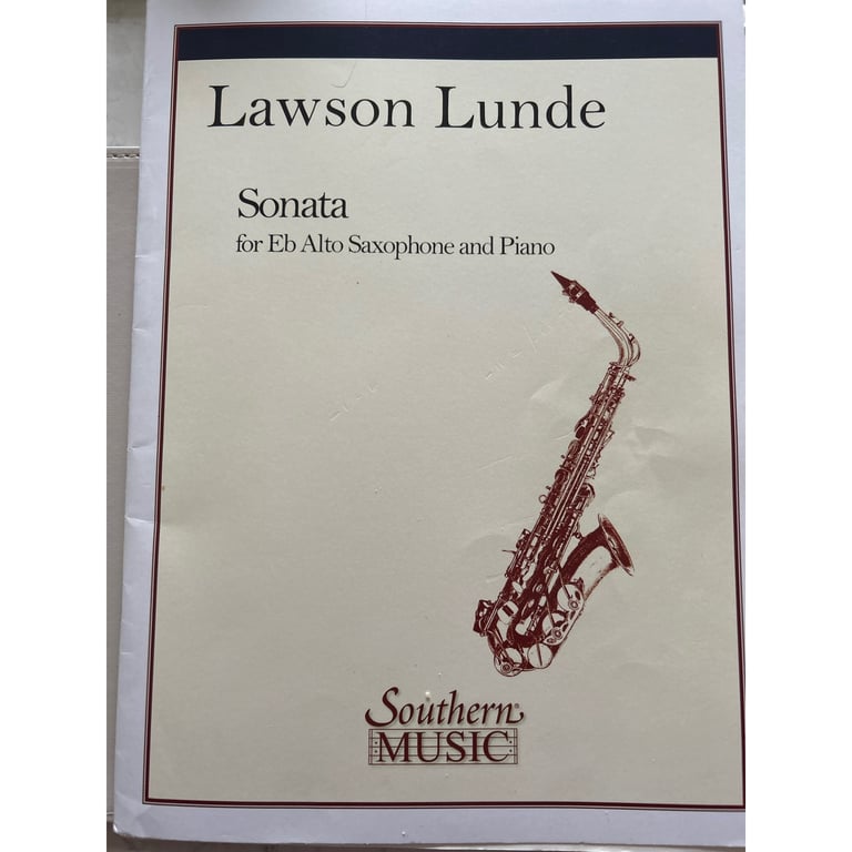 Lawson Lunde Sonata for Eb Saxophone and Piank | in Burton-on-Trent,  Staffordshire | Gumtree