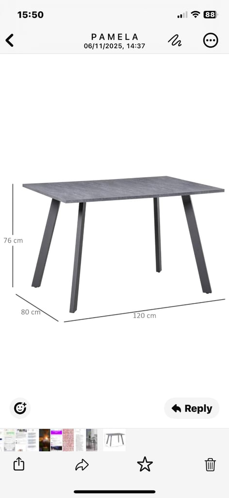 Beautiful dining table.