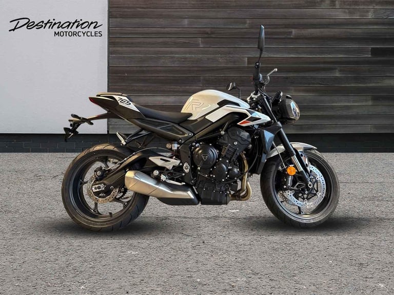image for 2025 Triumph Street Triple 765 R Petrol white 6 Speed