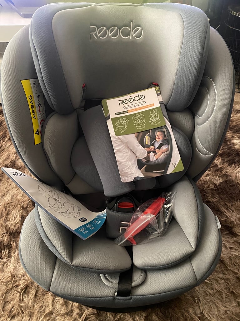 Reecle 360 Swivel Baby Car seat with ISOFIX , Group 0+1/2/3 (0-36KG)