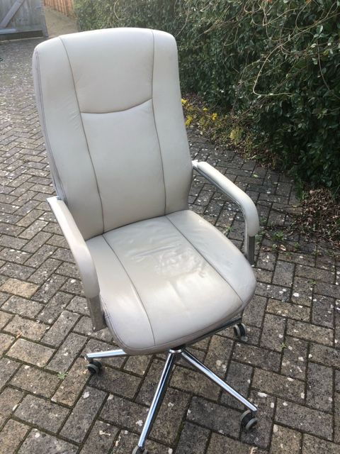 image for 70's Office/Lounge swivel chair in Faux leather