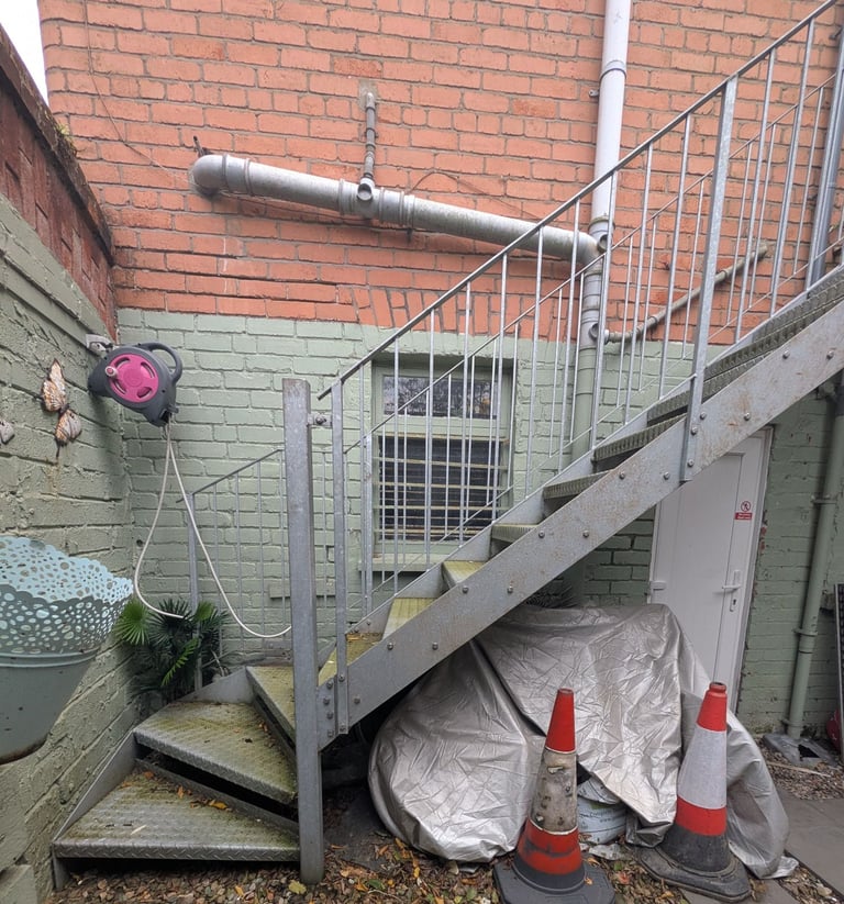 Metal staircase 